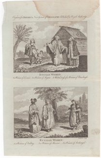 RUSSIAN WOMEN 1. a Woman of Livonia... 2. a Woman of Ingria... 3. Winter Dress of a Woman of Petersburgh  RUSSIAN WOMEN 1. a Woman of Valday... 2. a Woman of Moscow... 3. a Woman of Archangel